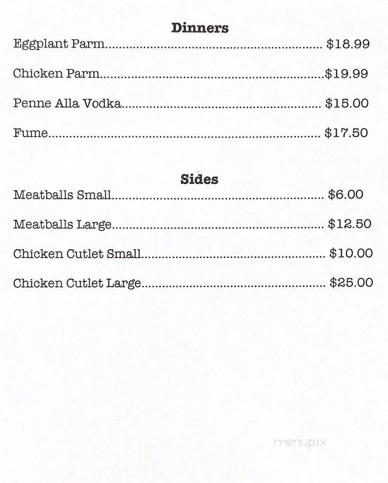 Menu page 2