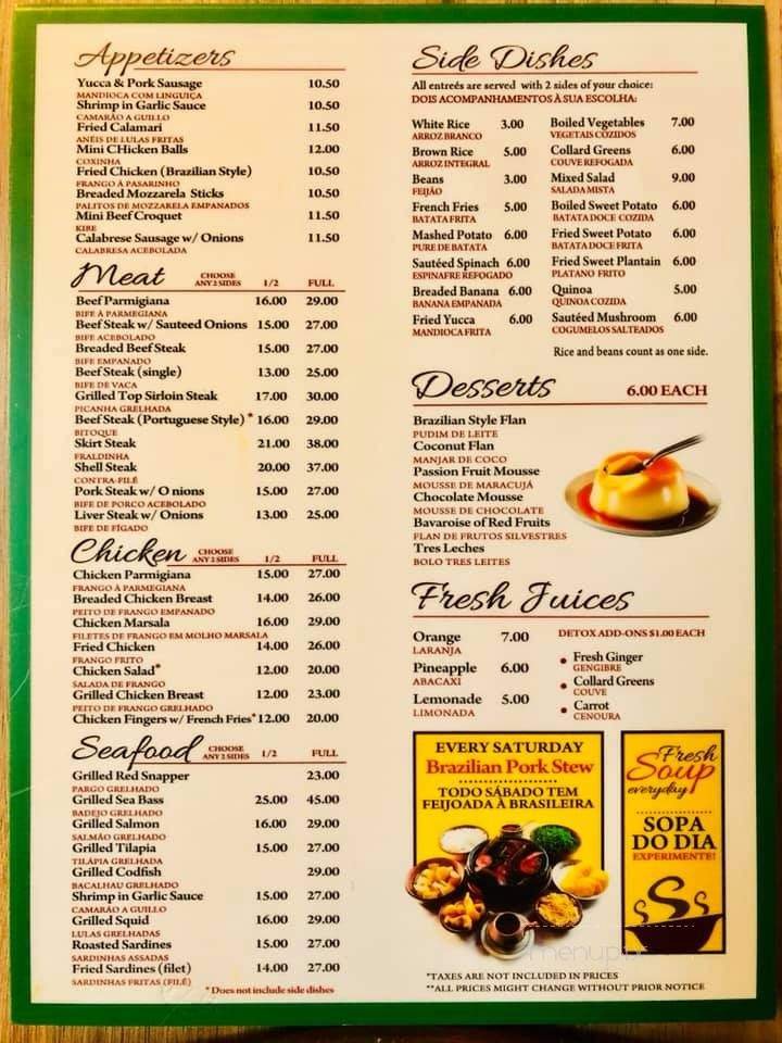 Menu page 1