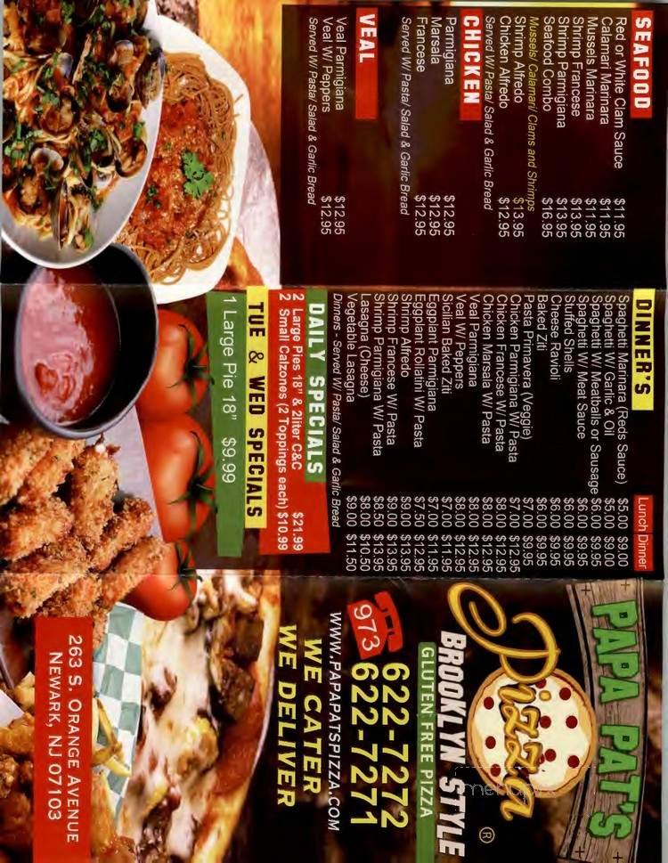 Menu page 1