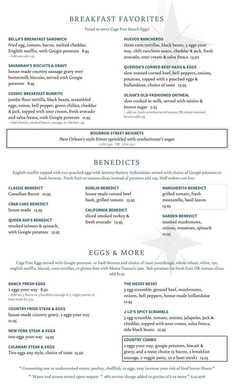 Menu page 1