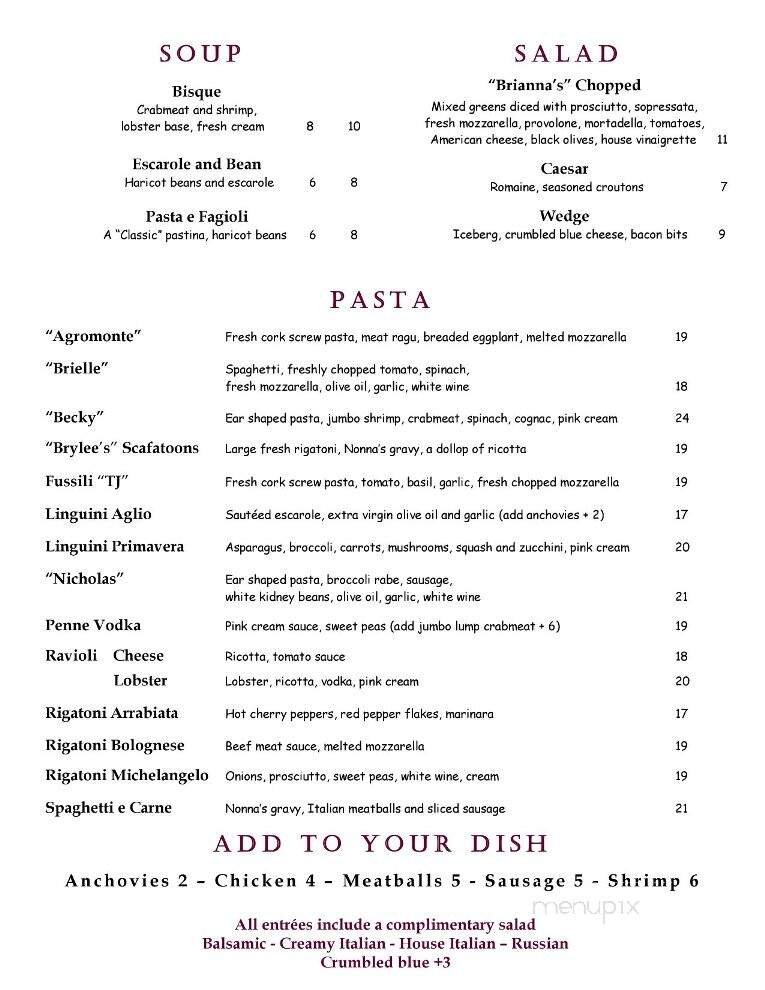 Menu page 2