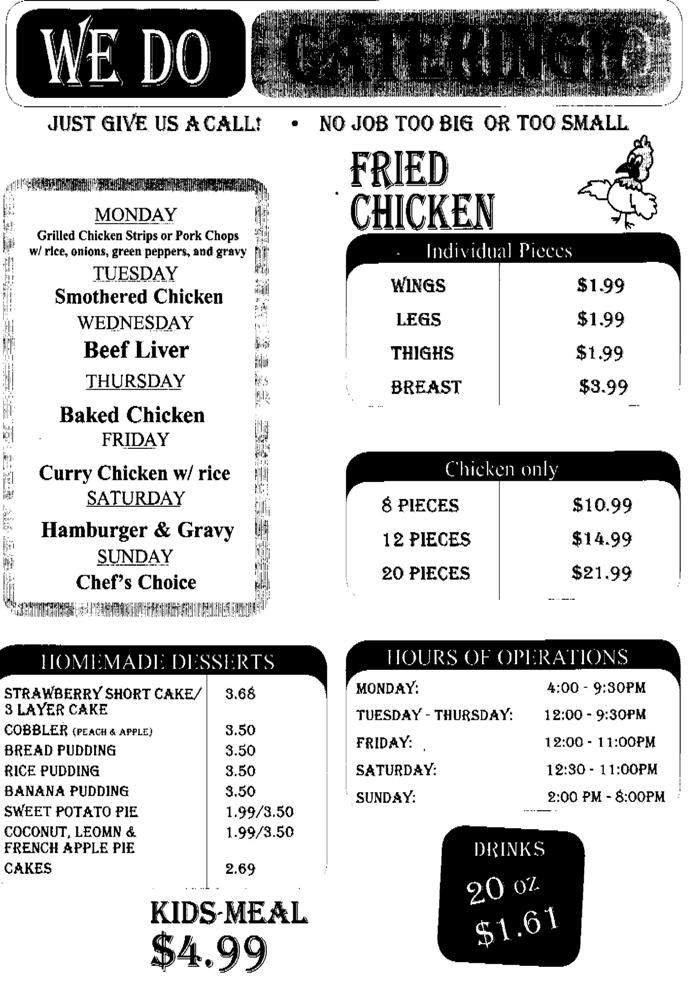 Menu page 2