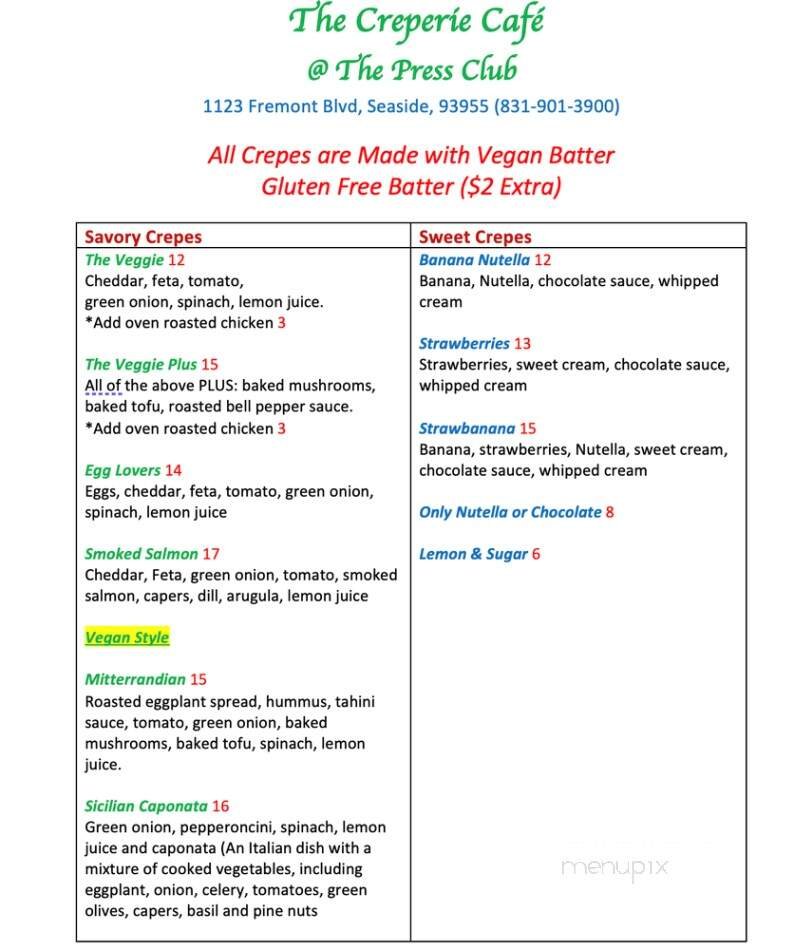 Menu page 2