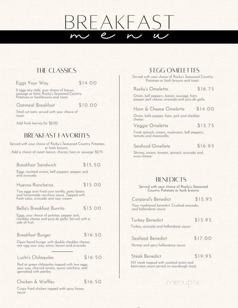 Menu page 1