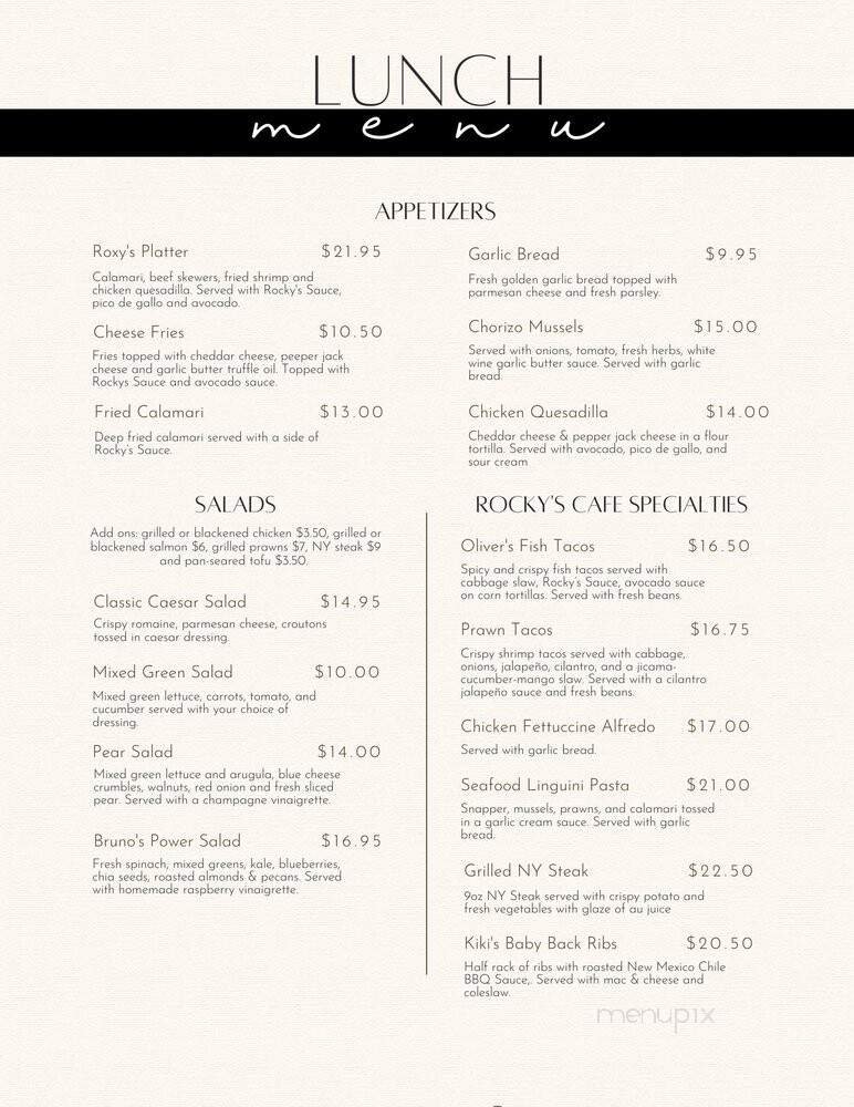 Menu page 2