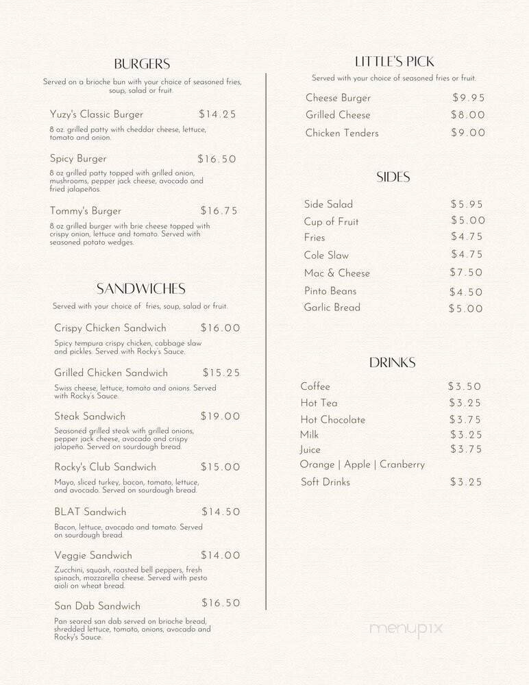 Menu page 3