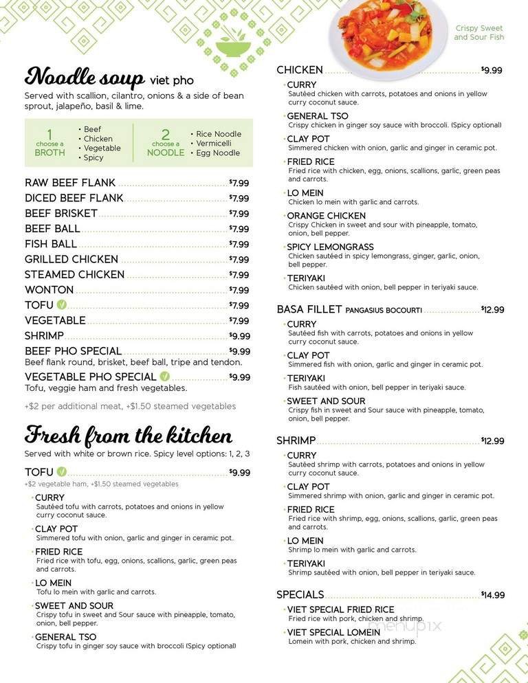 Menu page 1