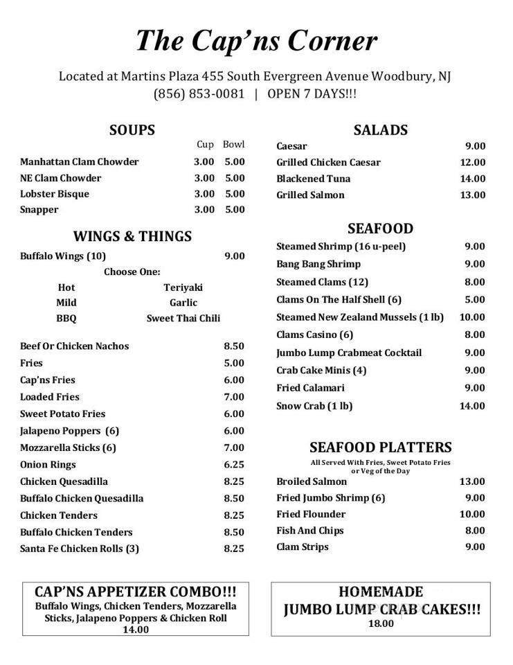 Menu page 1