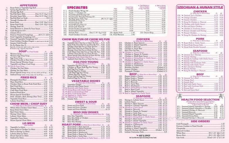 Menu page 2