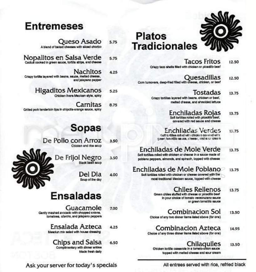 Menu page 2