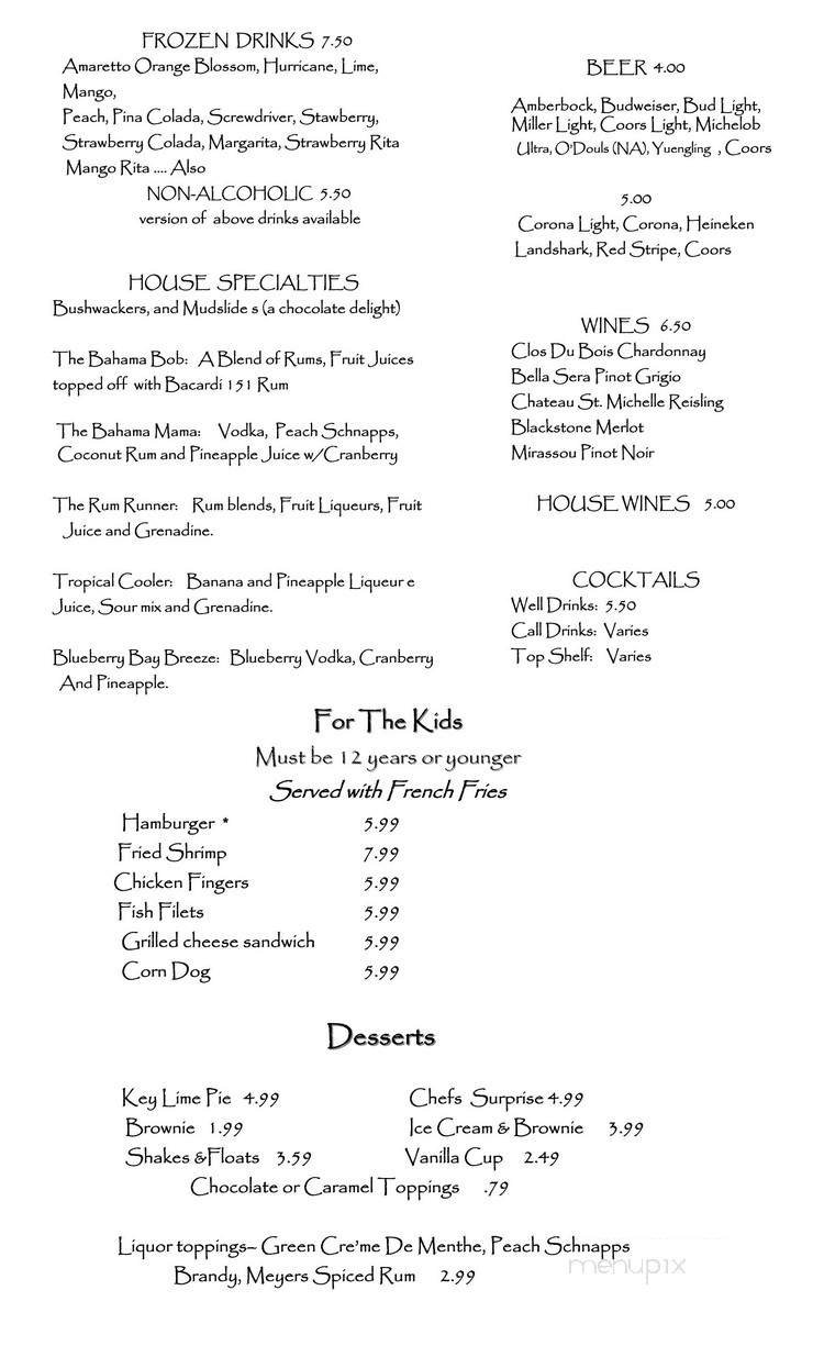 Menu page 5