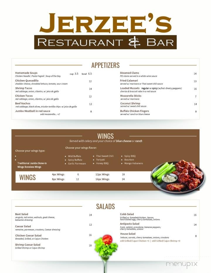 Menu page 1