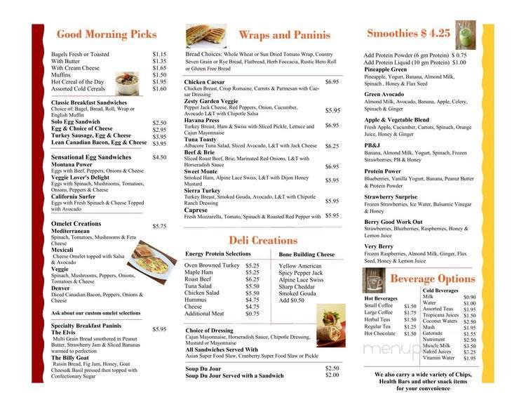 Menu page 2