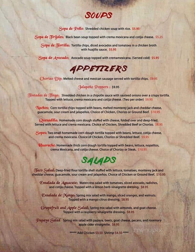 Menu page 2