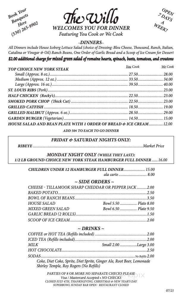 Menu page 1