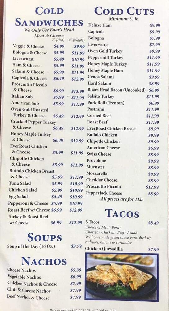 Menu page 2