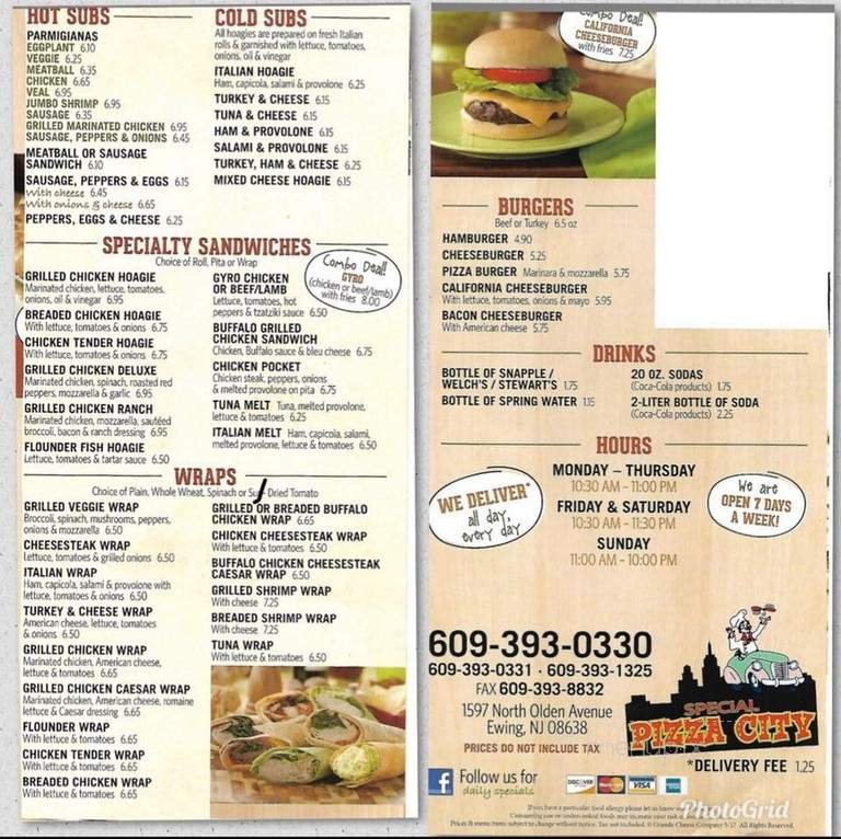 Menu page 1