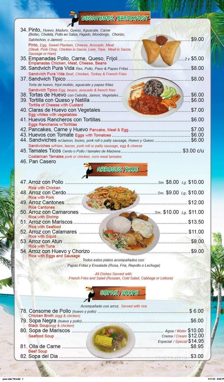 Menu page 2