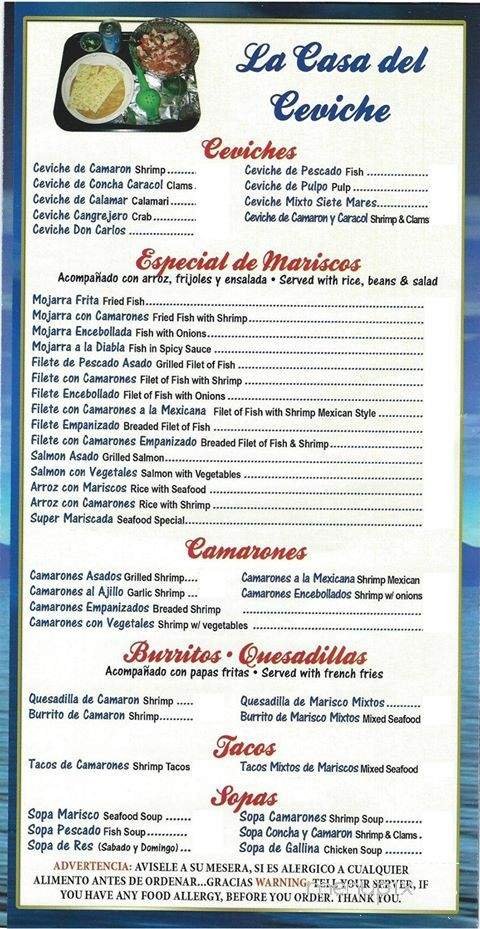 Menu page 2