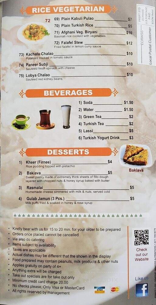 Menu page 1