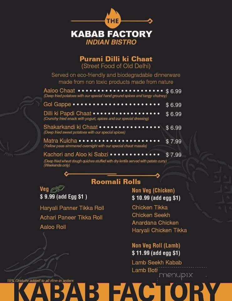 Menu page 1