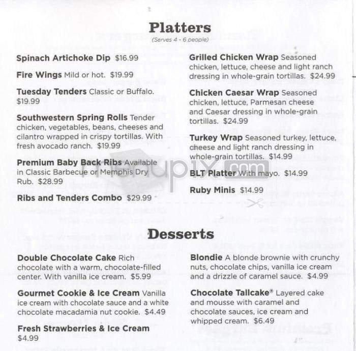 Menu page 4
