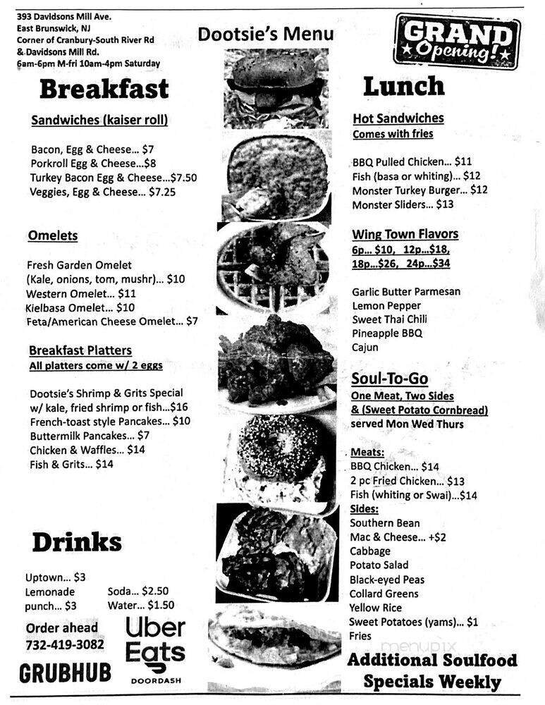 Menu page 1