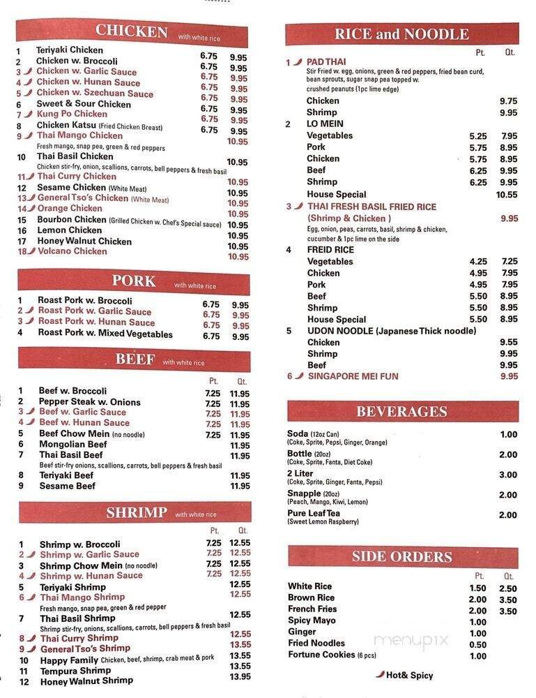 Menu page 1