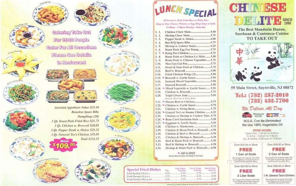 Menu page 1