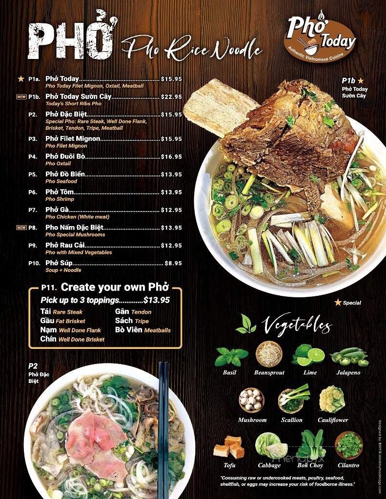 Menu page 1