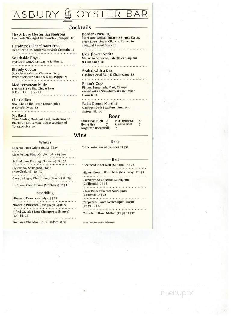 Menu page 1