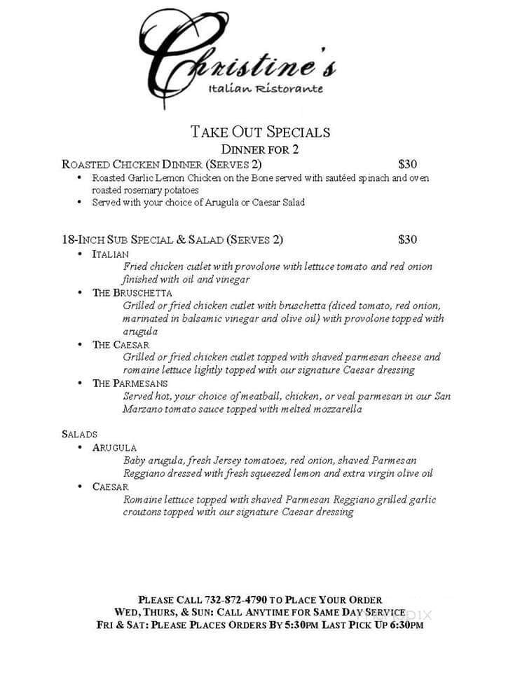 Menu page 1