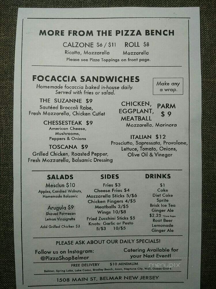 Menu page 1