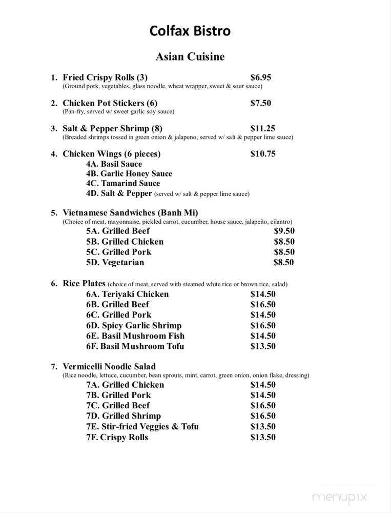 Menu page 1