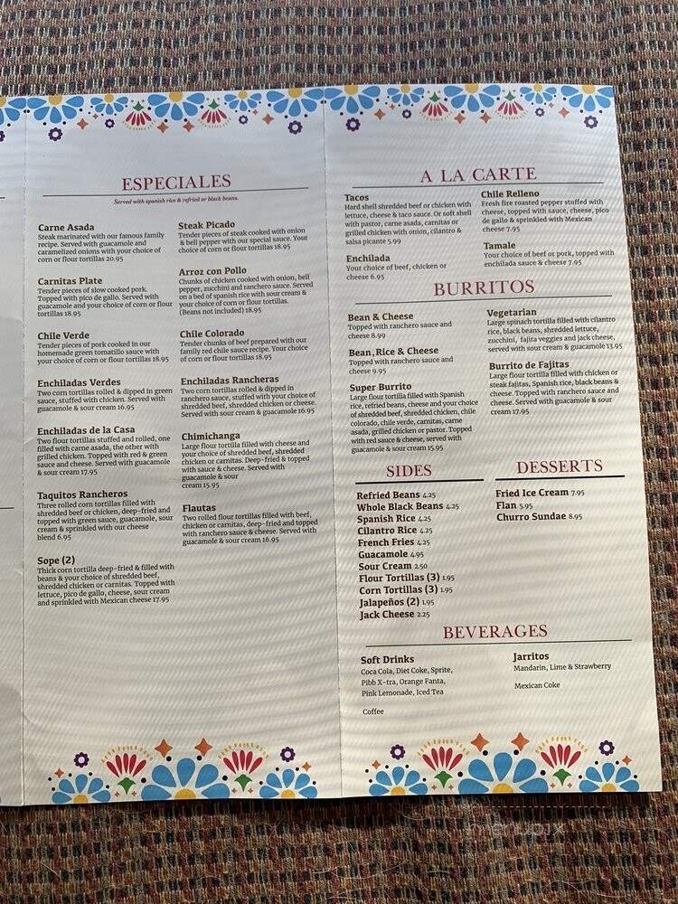 Menu page 2