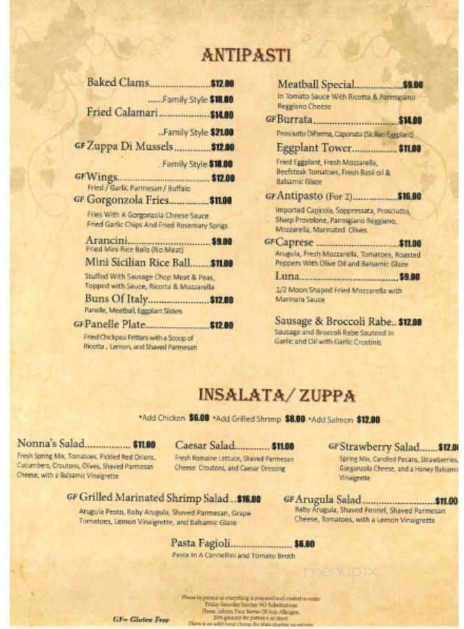 Menu page 1