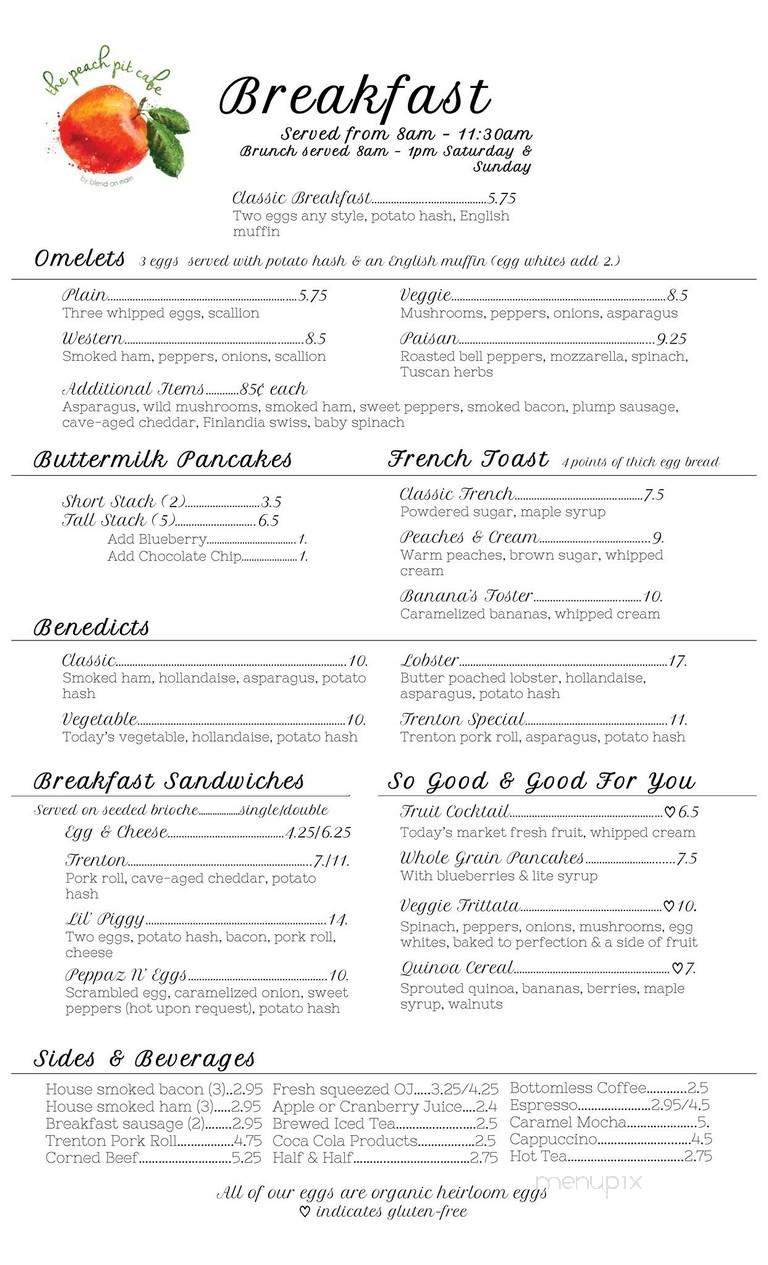 Menu page 1