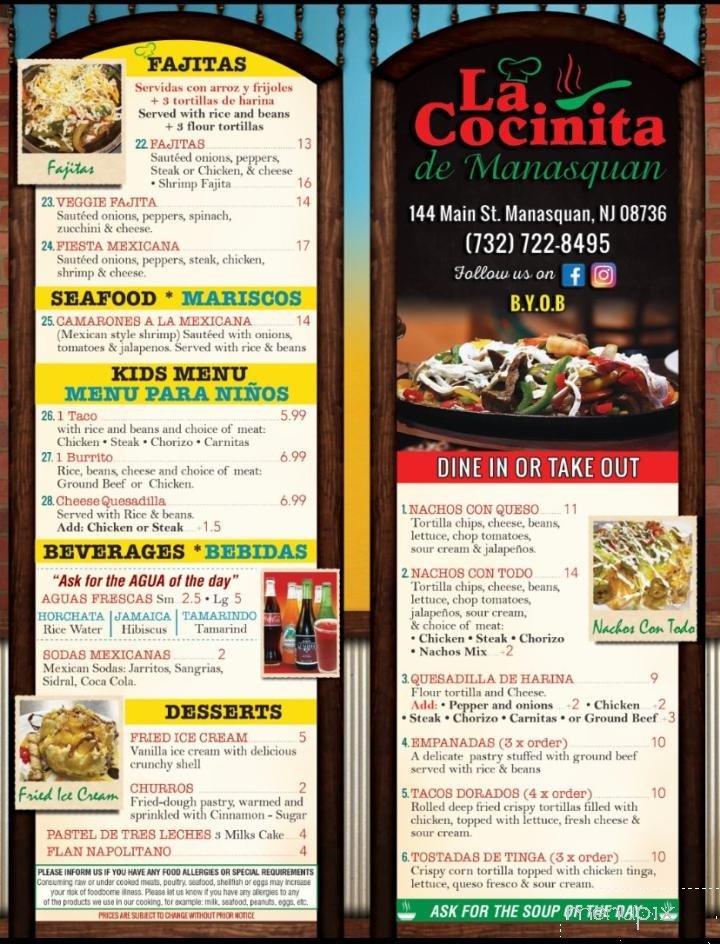 Menu page 1