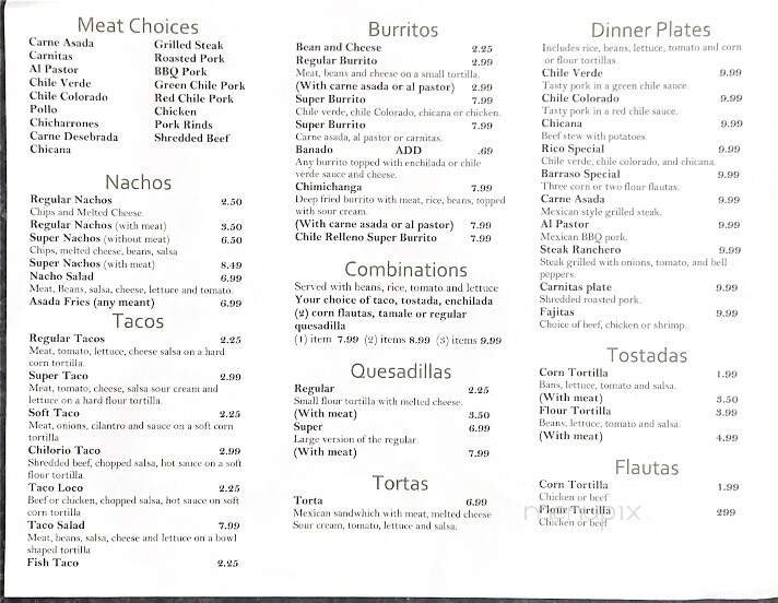 Menu page 2