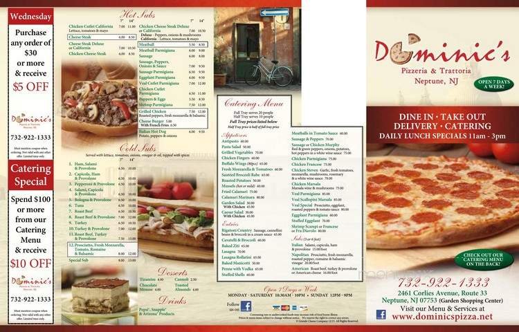 Menu page 1