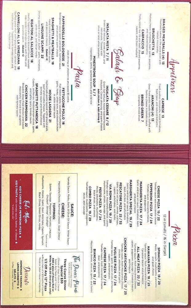 Menu page 2