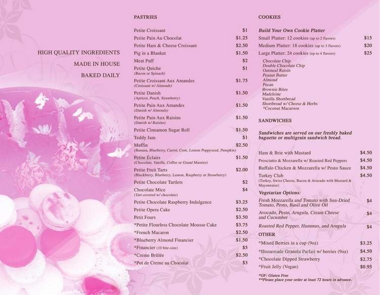 Menu page 2