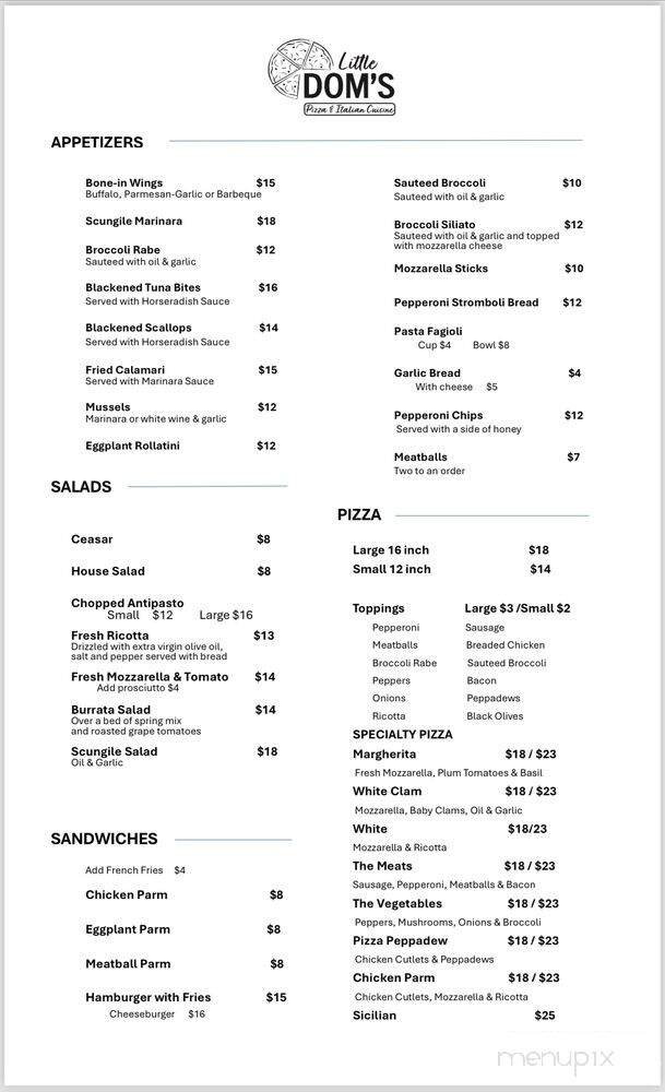 Menu page 2