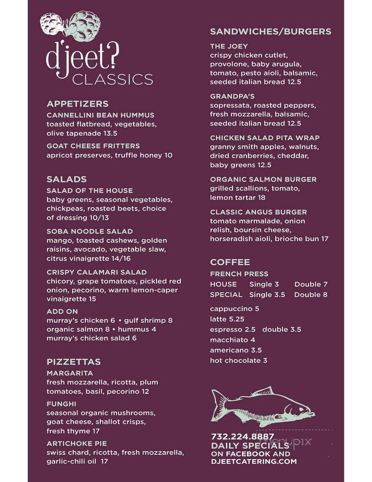 Menu page 1