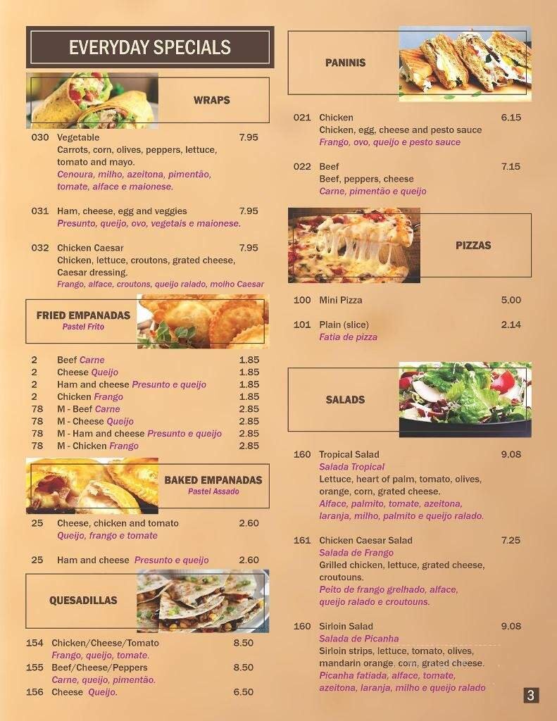 Menu page 2