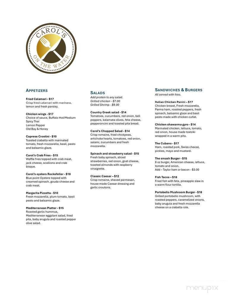 Menu page 2