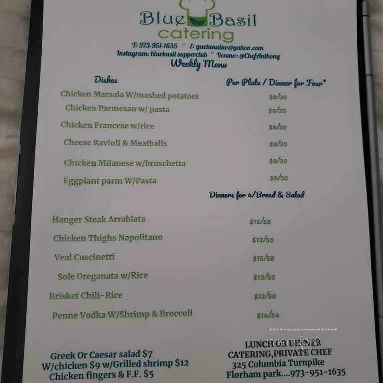 Menu page 1