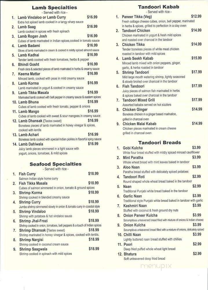 Menu page 2