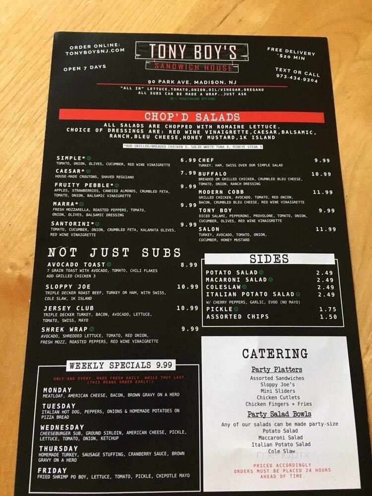 Menu page 2
