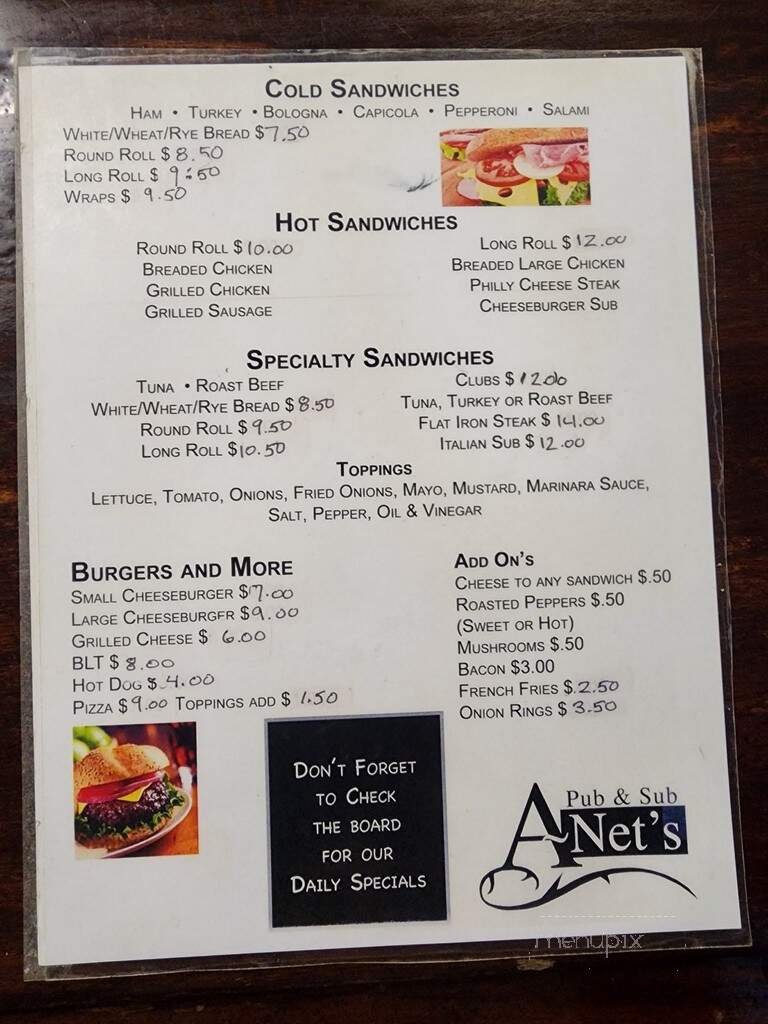 Menu page 2